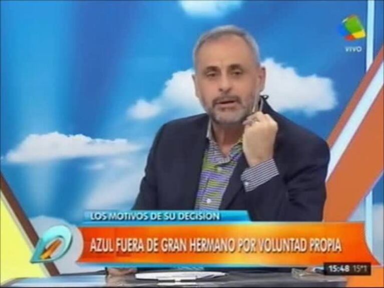 Jorge Rial anticipó que Azul Carrizo podría regresar a Gran Hermano 2016: el motivo