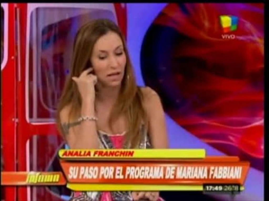 Analía Franchín y una picante acusación