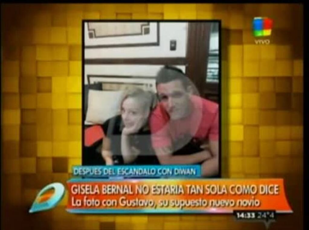 Gisela Bernal y su foto con un hombre en Intrusos