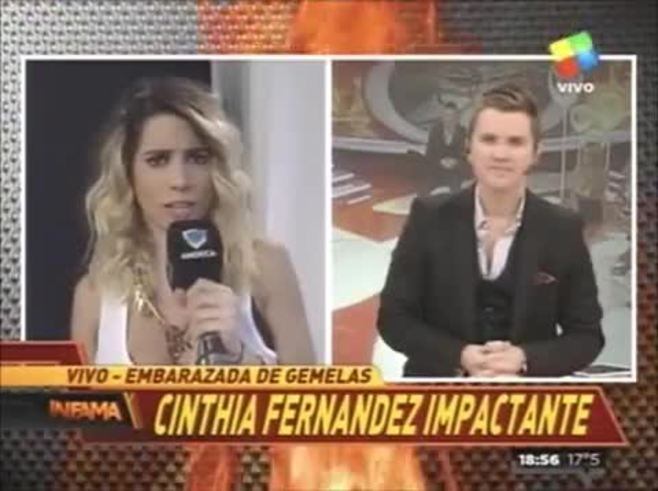 Cinthia Fernández y una particular frase por su embarazo