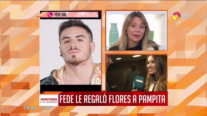 Mirá qué decía la romántica tarjeta que Fede Bal le mandó a Pampita junto al ramo de flores