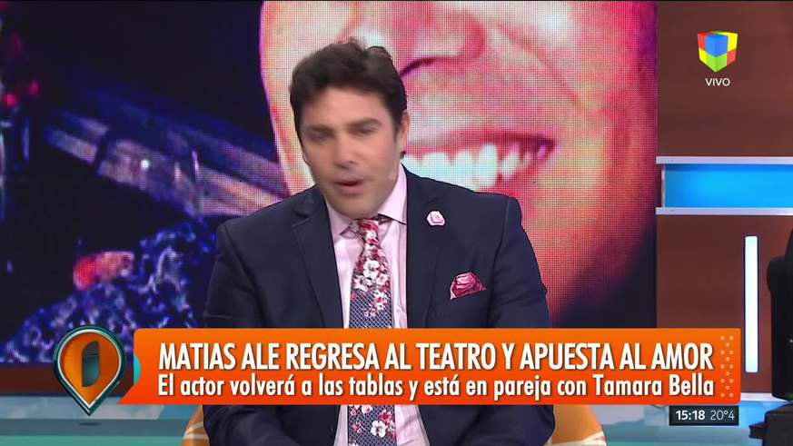 Matías Alé contó cómo fue el flechazo con Tamara Bella