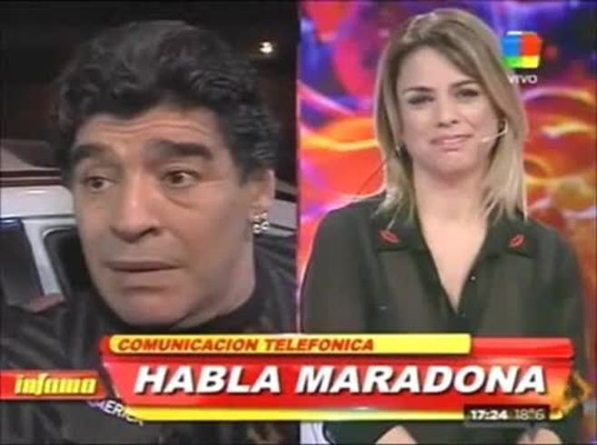 Diego Maradona en Infama: "Estoy con la madre de mi hijo recomponiendo cosas"