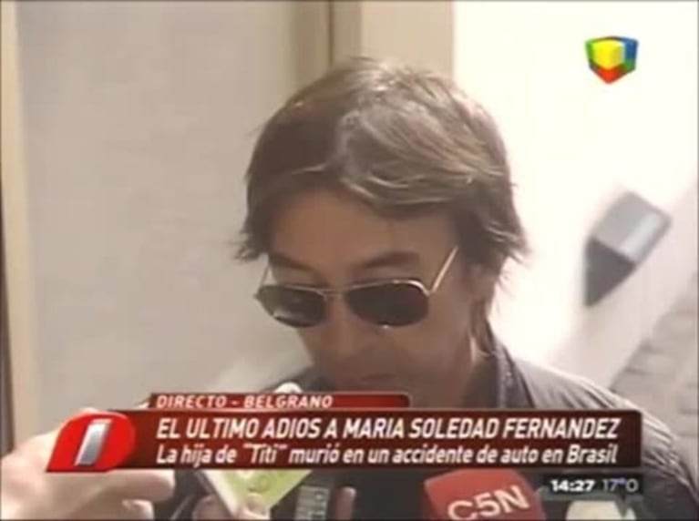 Las imágenes del doloroso último adiós a María Soledad, la hija de Tití Fernández