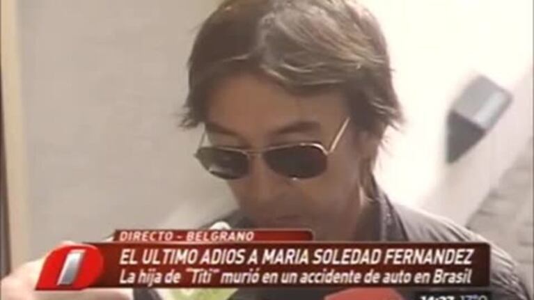 Las imágenes del doloroso último adiós a María Soledad, la hija de Tití Fernández