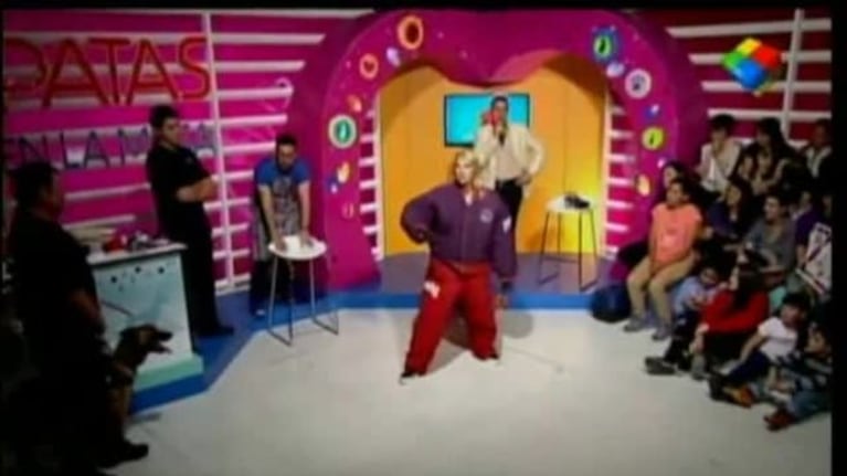 Karen Reichardt y una valiente demostración en TV: ¡atacada por un Ovejero alemán!