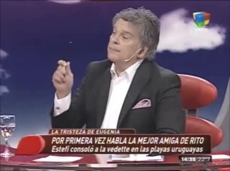La mujer de Zeta Bosio habló de los besos con Ritó: “A Eugenia le gusta dar picos, pero es sólo eso…”