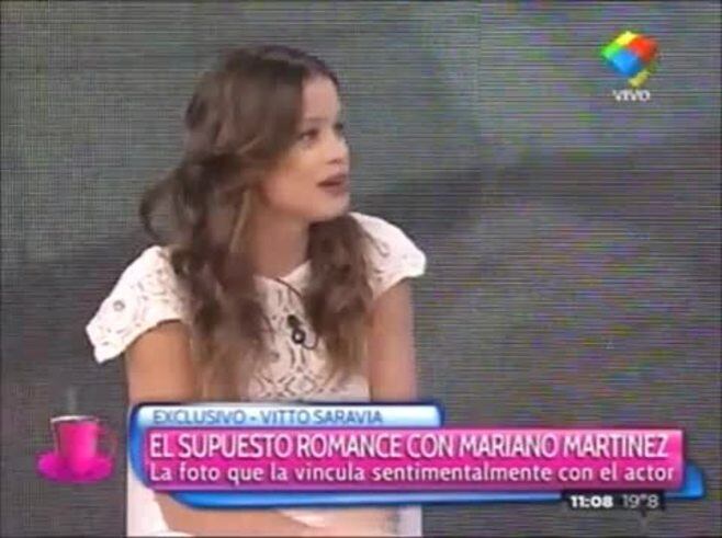 Vitto Saravia habló de su supuesto romance con Mariano Martínez: "Es un bombón, pero no pasa nada"