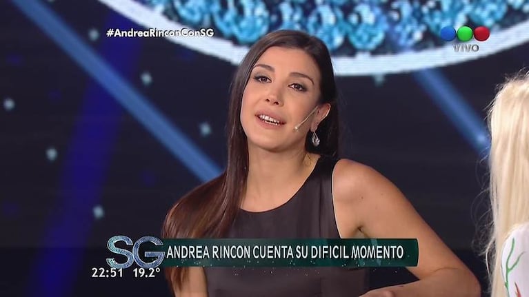 Andrea Rincón habló en lo de Susana