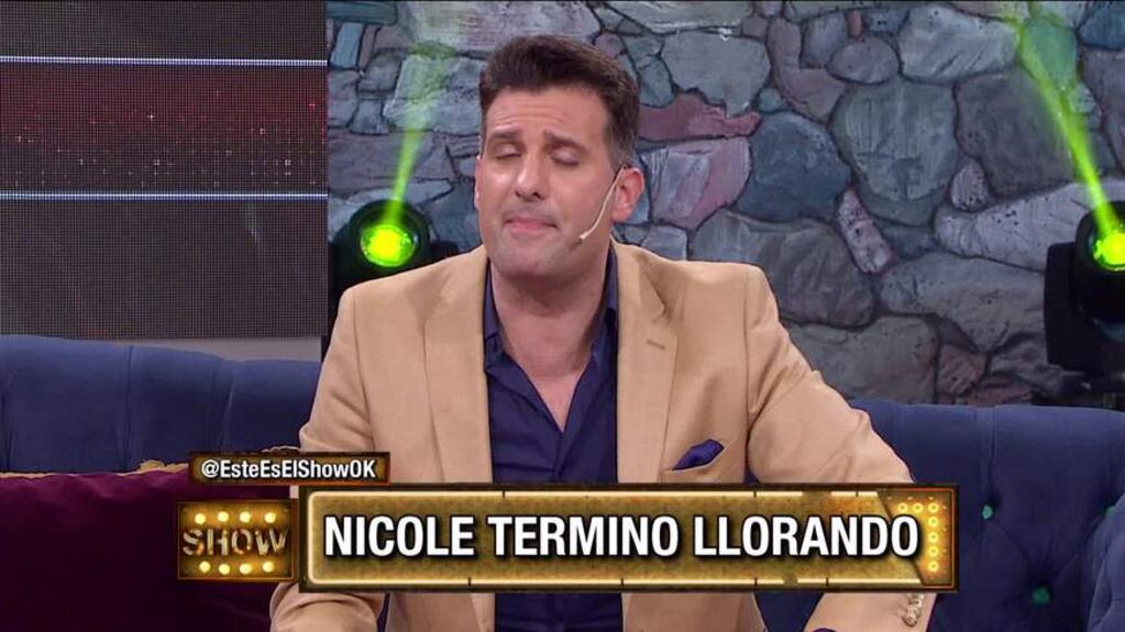 El llanto de Nicole Neumann tras el cruce con Pampita en ShowMatch