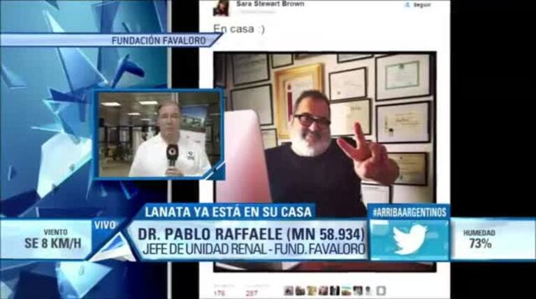 Habló el médico que operó a Jorge Lanata: "Ya no necesitará más diálisis y podrá reinsertarse a su vida normal"