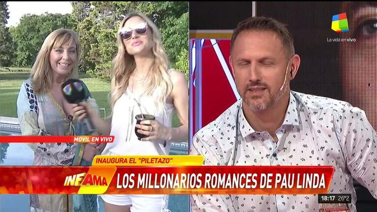 Pau Linda inauguró la temporada de piletazos de Infama