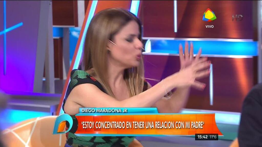 La reacción de Diego Junior ante el pedido de disculpas de Gianinna Maradona