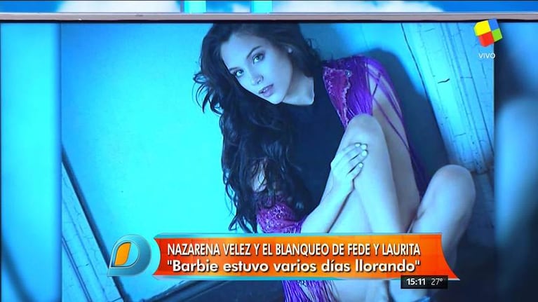 Nazarena Vélez, enojada con su hijo Gonzalo por los comentarios en la foto de Fede Bal