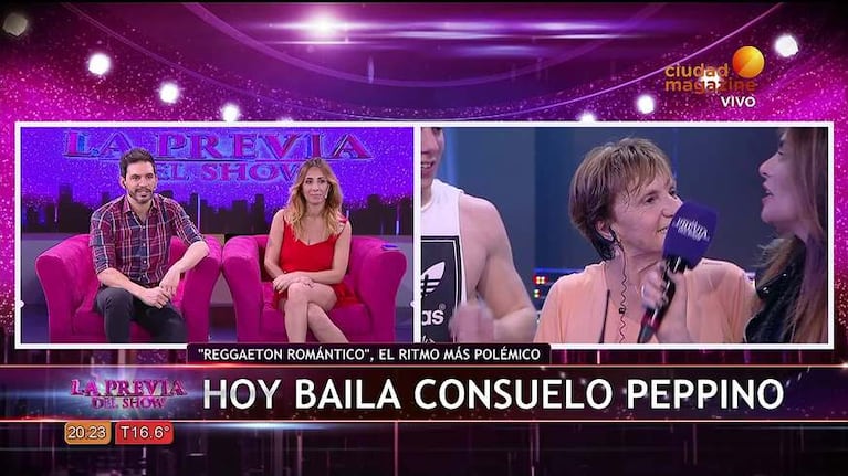 Agustín Reyero, el bailarín de Consuelo Peppino, mostró todos sus tatujes y lució su lomazo en La previa del show