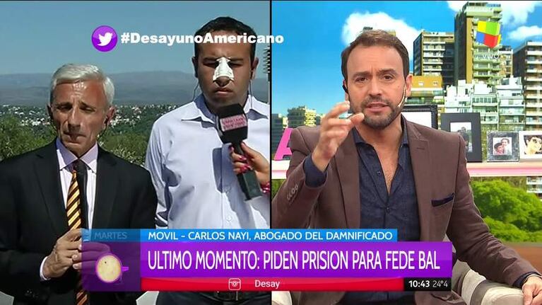 Habló el joven cordobés al que le rompieron la nariz los guardaespaldas de Federico Bal