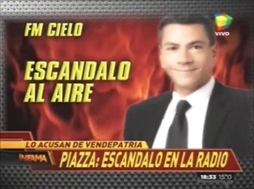 Roberto Piazza se enojó durante una entrevista radial