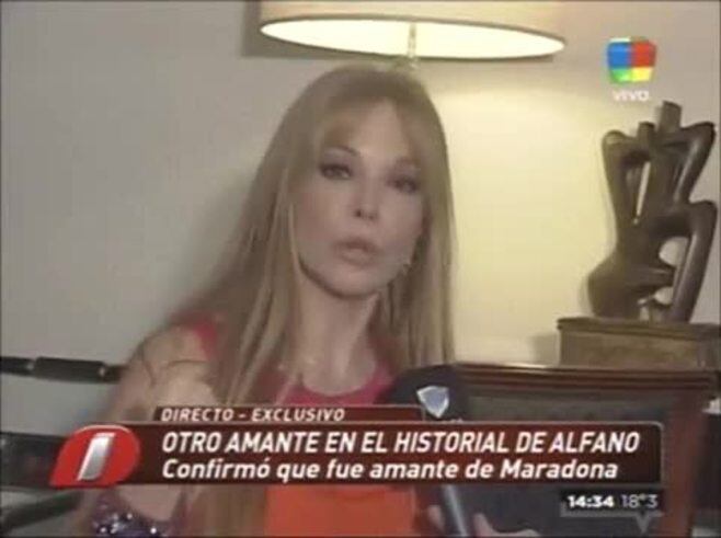 Graciela Alfano, seducida por Diego: "Con Maradona hubo WhatsApp y estamos chichoneando"