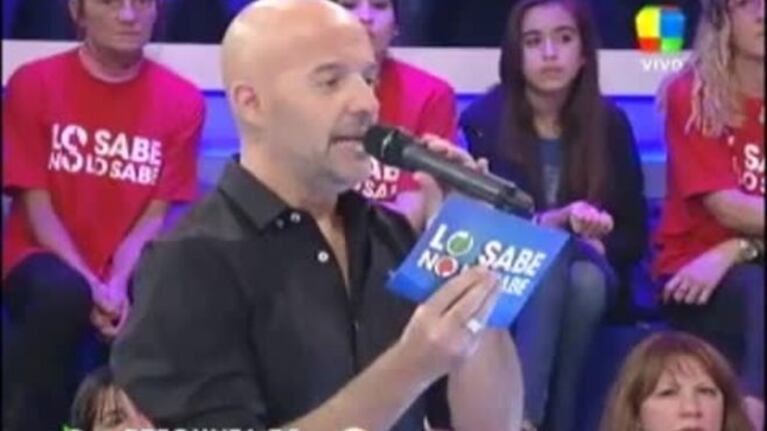Increíble gesto de solidaridad de un participante en Lo sabe no lo sabe: ¡todos emocionados!