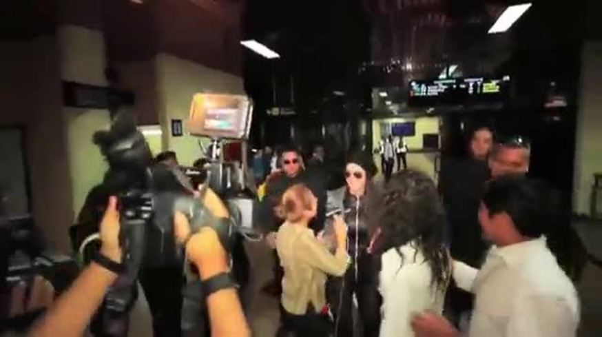 Andrea Rincón, recibida como toda una figura en Bolivia