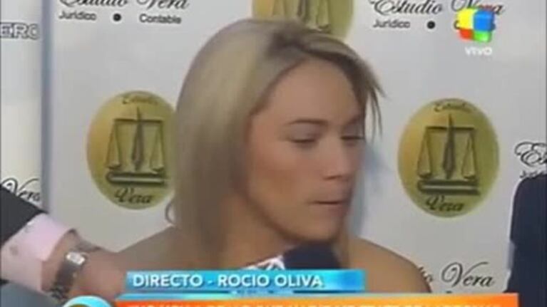 La insólita conferencia de prensa de Rocío Oliva: "No voy a dejar que me traten de incendiaria ni de Rocha "
