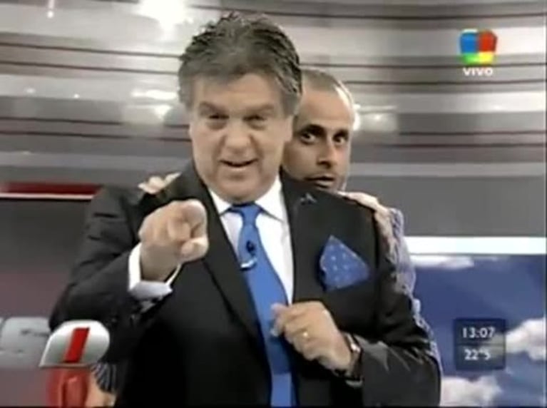 Luis Ventura miró fijo a cámara... y apunto contra Xavier Ferrer Vázquez