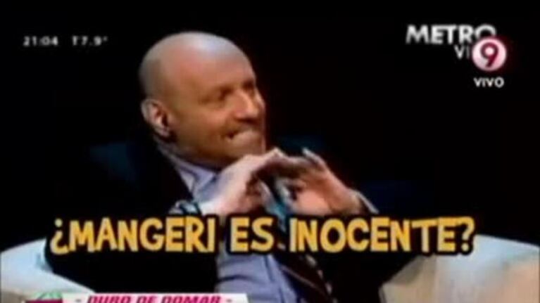 El hijo de Pierri incomodó a su padre en una entrevista en vivo: "Pero bol..., (Mangeri) mató a Angeles"