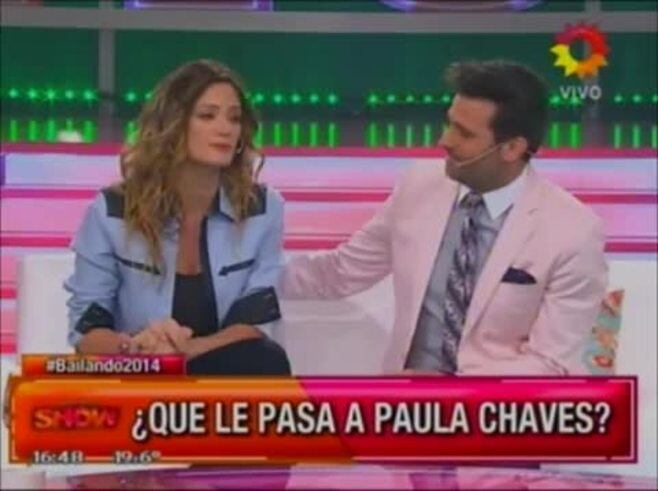 Paula Chaves se baja de Bailando 2014: "Me volvieron los ataques de pánico"