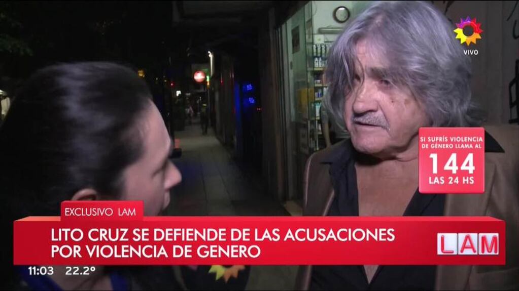 Lito Cruz ante las acusaciones de violencia género