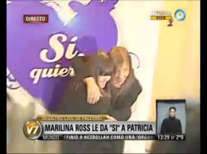 Marilina Ross se casó con su pareja, Patricia