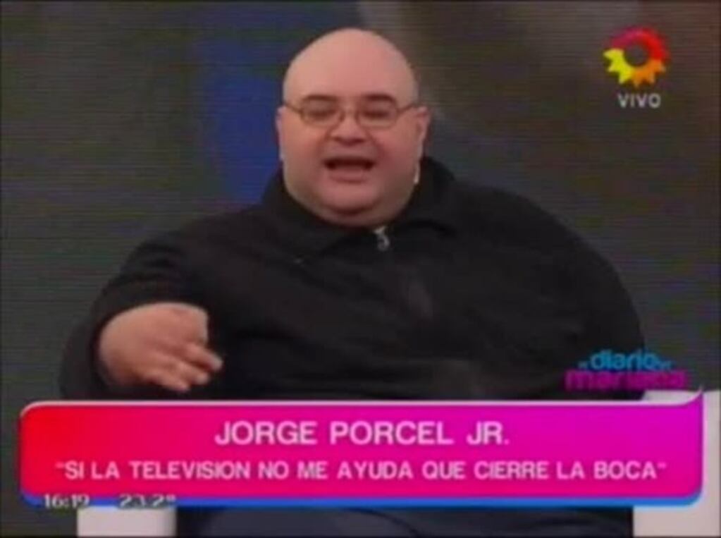 Jorge Porcel Junior y un nuevo exabrupto: ¡ahora se comparó con el Papa!
