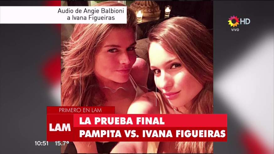 El audio de la amiga de Pampita e Ivana Figueiras