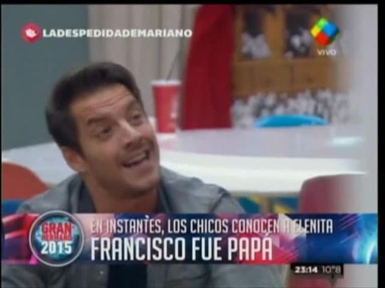 ¡Emoción en Gran Hermano! Francisco Delgado se quebró al ver un video de su hija Elena: "Es lo más lindo que me pasó en la vida"
