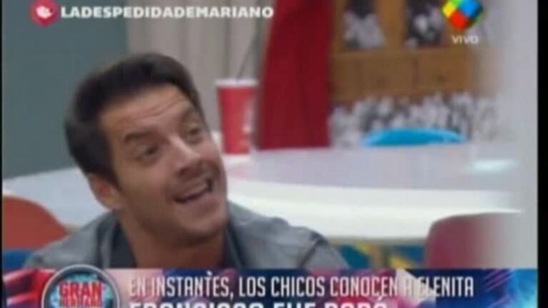 Francisco Delgado se quebró viendo un video de su hija Elena en Gran Hermano