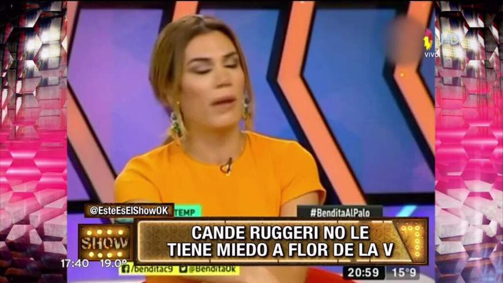 Candela Ruggeri y su respuesta a Flor de la Ve