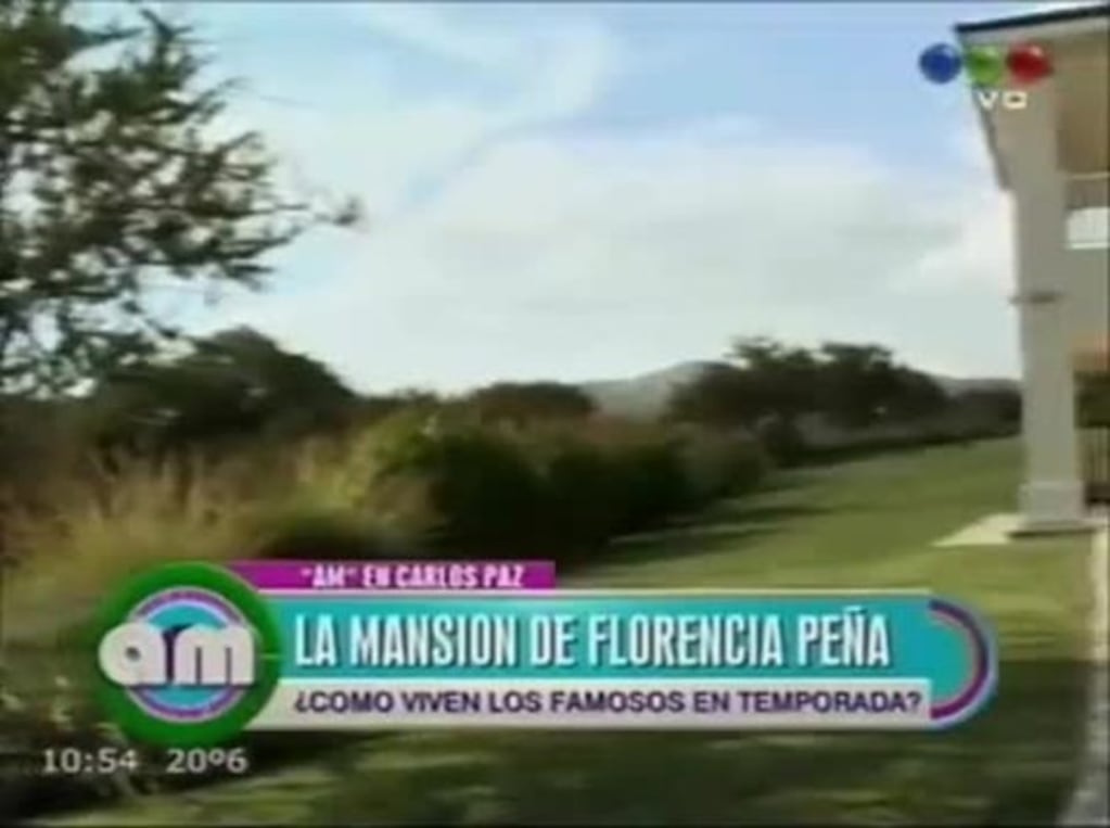 Florencia Peña mostró la mega y lujosa casa en la que se hospeda en Carlos Paz 