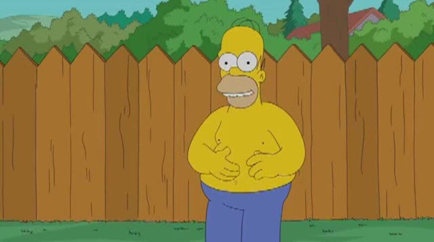Homero Simpson se sumó al Ice Bucket Challenge
