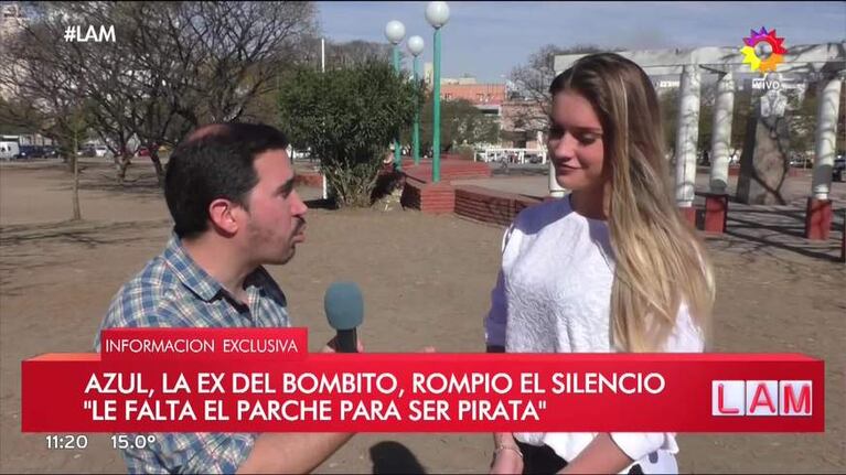 Azul López, la exnovia de Tyago Griffo lo hundió en Los Ángeles de la mañana: "Le falta el parche de pirata"