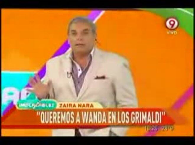 Wanda Nara, tentada por Nazarena Vélez para sumarse a Los locos Grimaldi
