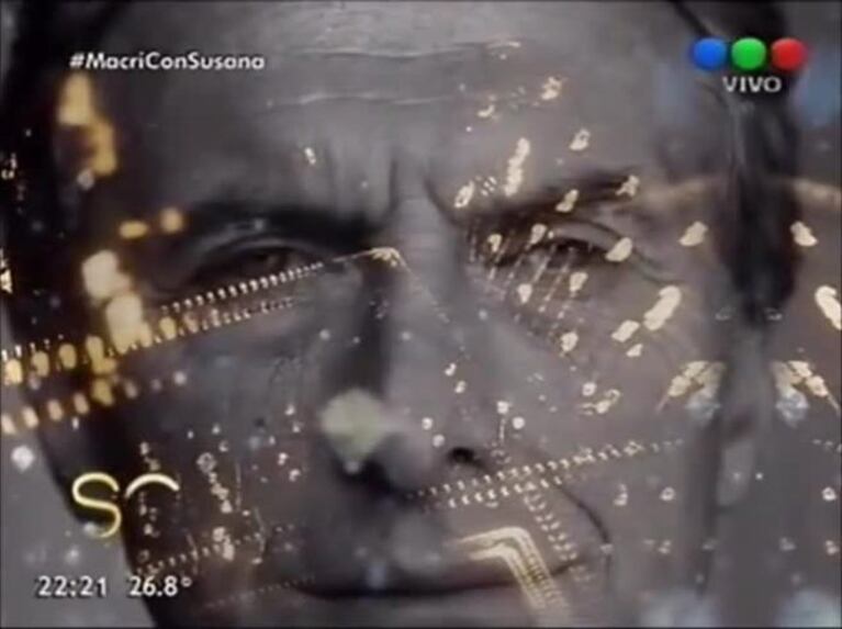 El video que emocionó a Mauricio Macri en el living de Susana Giménez