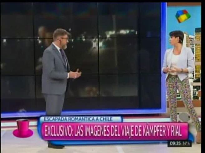 El regreso de Rial y Kämpfer de su espadita romántica a Chile, ¡y un picante 'deschave' de Novaresio! 