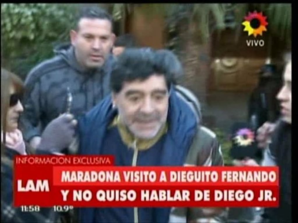 La dura reacción de Diego Maradona cuando le preguntaron por Diego Junior