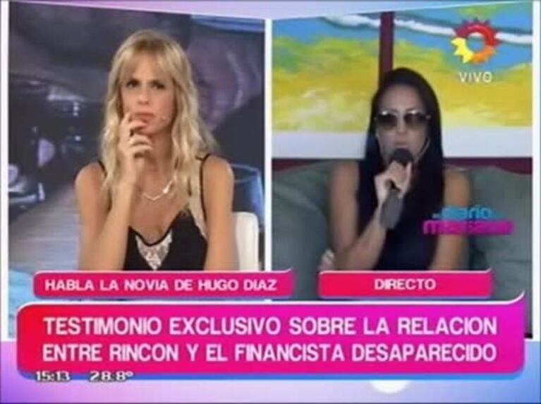 Habló la novia del financista desaparecido: "Me había separado de él cuando vi un chat suyo con Andrea Rincón"