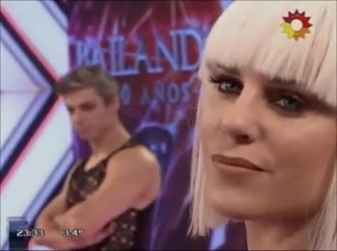 Fuerte cruce de Ángel De Brito y Agustina Kämpfer en ShowMatch