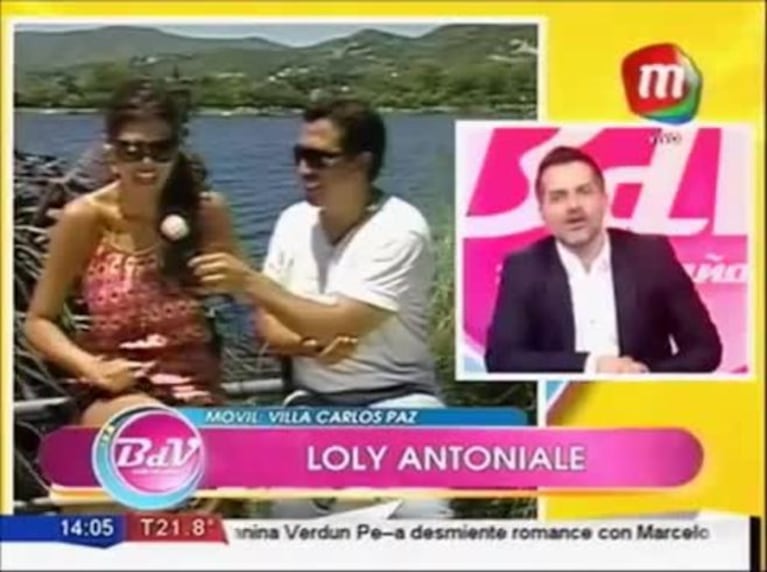 Loly Antoniale habló de la pelea de Rial con un periodista cordobés que la había criticado: "Estoy orgullosa del hombre que tengo, me cuida muchísimo"