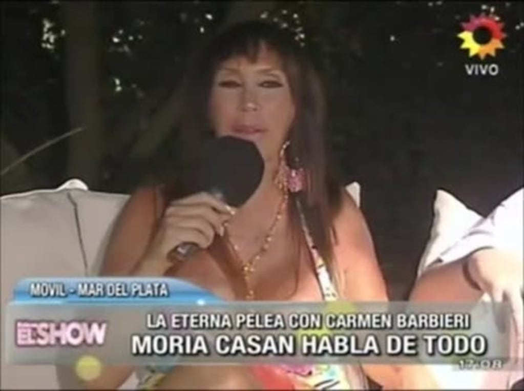 Moria Casán denostó a Carmen Barbieri con sus ironías