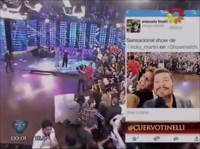 Ricky Martin canta en ShowMatch