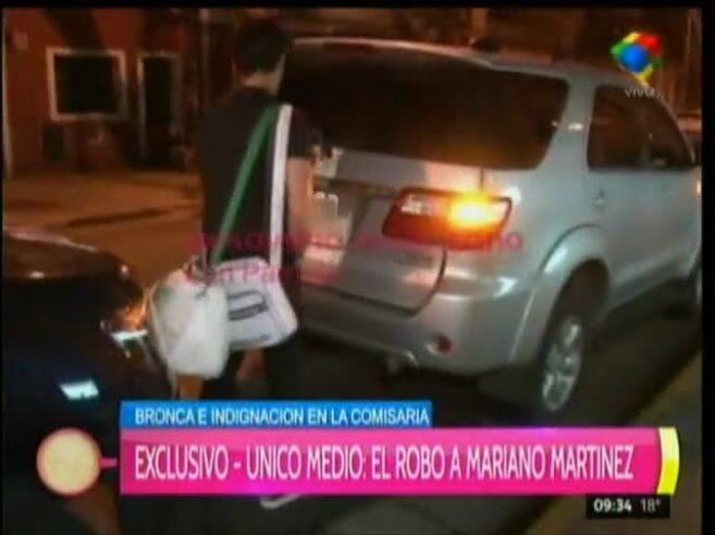 Mariano Martínez expresó su bronca por el intento de robo de su camioneta