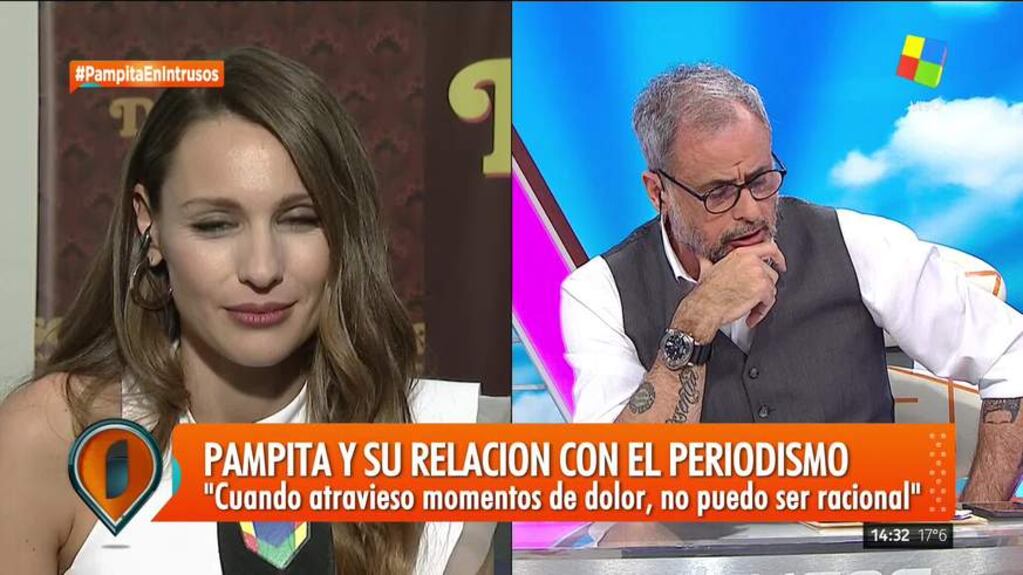 Pampita sobre China