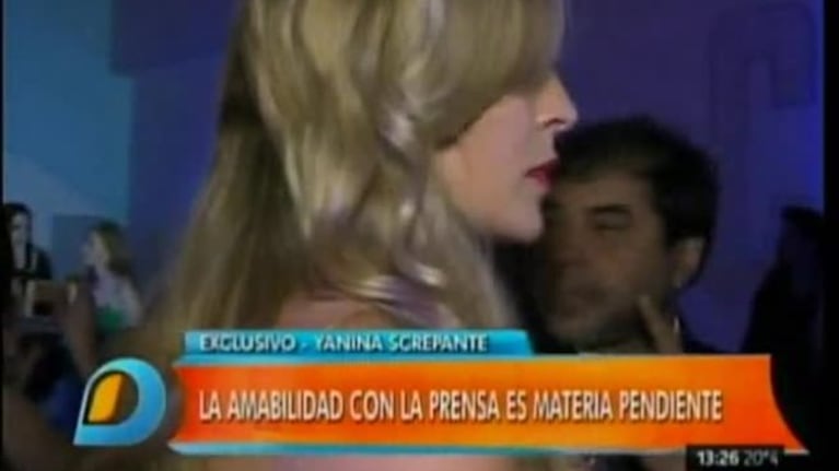 La reacción de Yanina Screpante al ser abordada por Intrusos y el remate de Rial: "Para hacer esta nota, no le demos más bola"